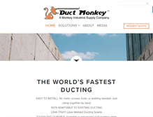 Tablet Screenshot of ductmonkey.com